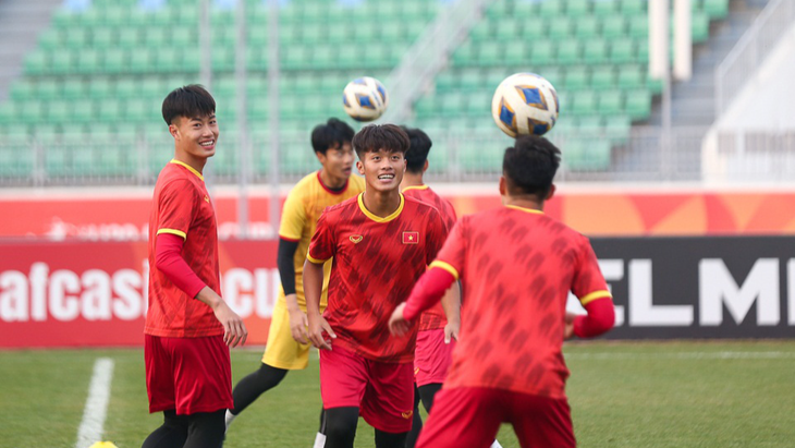 U20 Việt Nam tự tin giành vé đi tiếp ở Giải U20 châu Á 2023 - Ảnh: VFF