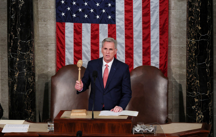 Chủ tịch Hạ viện Mỹ ông Kevin McCarthy - Ảnh: REUTERS