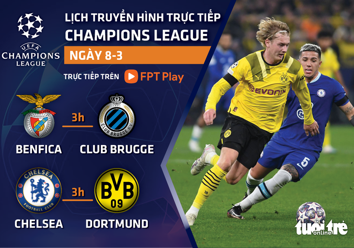Lịch trực tiếp Champions League: Chelsea - Dortmund - Ảnh 1.