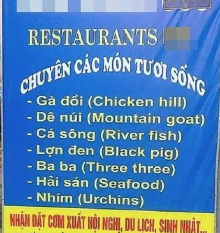 Phát hoảng với menu song ngữ được dịch bởi... chị Google! - Ảnh 4.