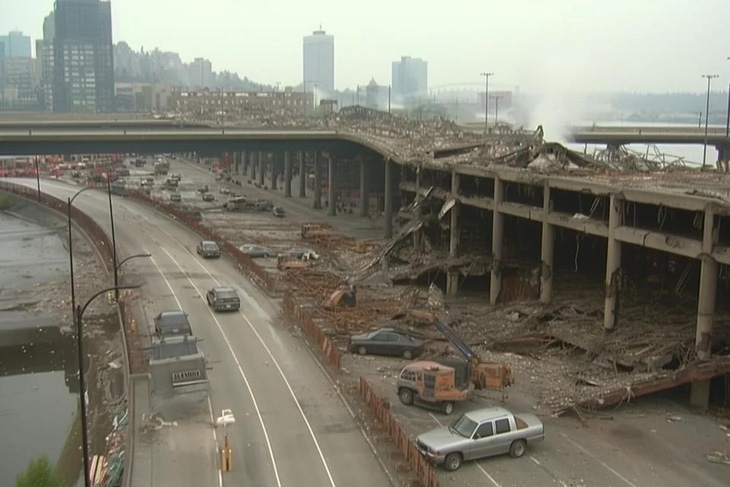 Hình ảnh giả về động đất ở Seattle, Washington - Ảnh: REDDIT