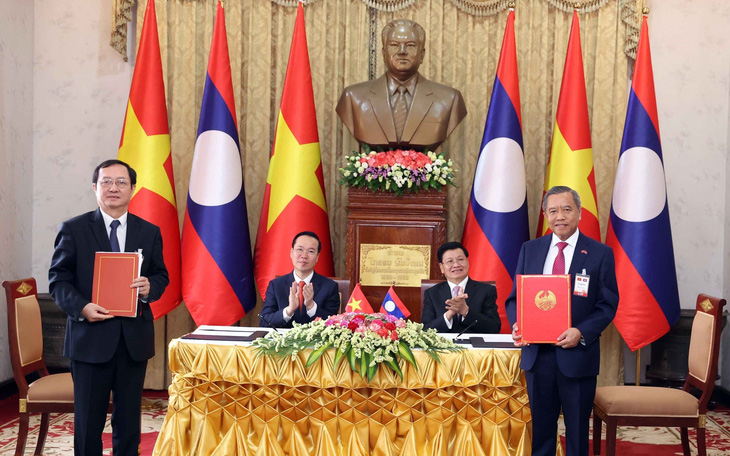 Chủ tịch nước Võ Văn Thưởng thăm Lào: Việt Nam tặng món quà 1 triệu USD