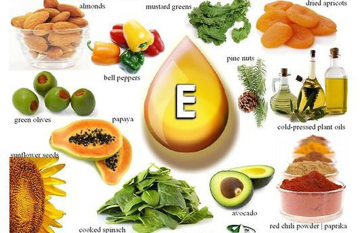 Thực phẩm giàu vitamin E - Ảnh minh họa
