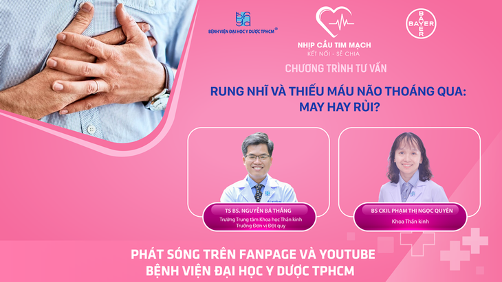 Chương trình tư vấn: rung nhĩ và thiếu máu não thoáng qua - may hay rủi?