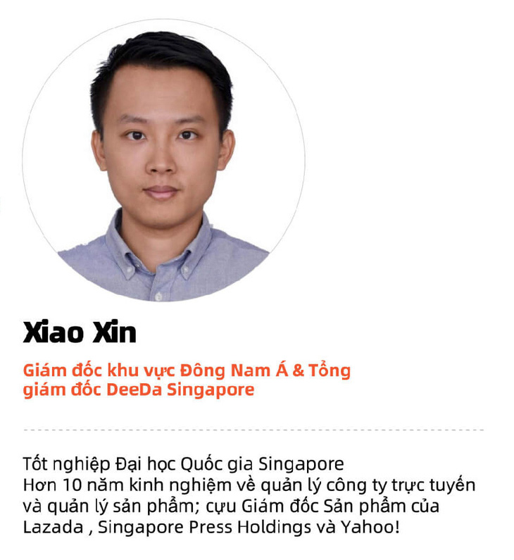Ông Xiao Xin (38 tuổi, quốc tịchSingapore) - người đại diện phápluật của công ty Deeda- Ảnh website của Deeda