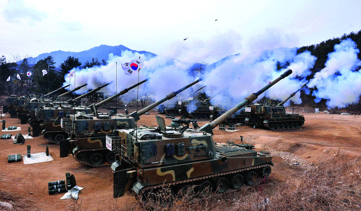 Pháo K9 của Hàn Quốc đang rất đắt hàng. Ảnh: Defense News