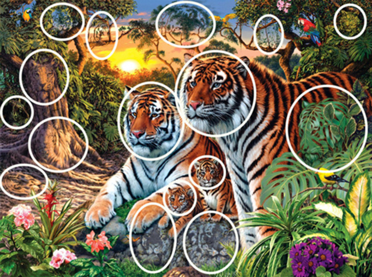 Chỉ người tinh mắt mới thấy 16 con hổ ở trong tranh? - Ảnh 1.