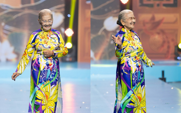 Chất chơi như NSƯT Phi Điểu 91 tuổi vẫn đọ catwalk cùng Đỗ Thị Hà, Khánh Vân