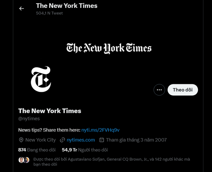 New York Times mất tick xanh Twitter sau khi bị Elon Musk chê - Ảnh 1.