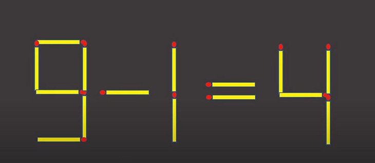 Di chuyển một que diêm để 7-2 = 4 thành phép tính đúng - Ảnh 7.