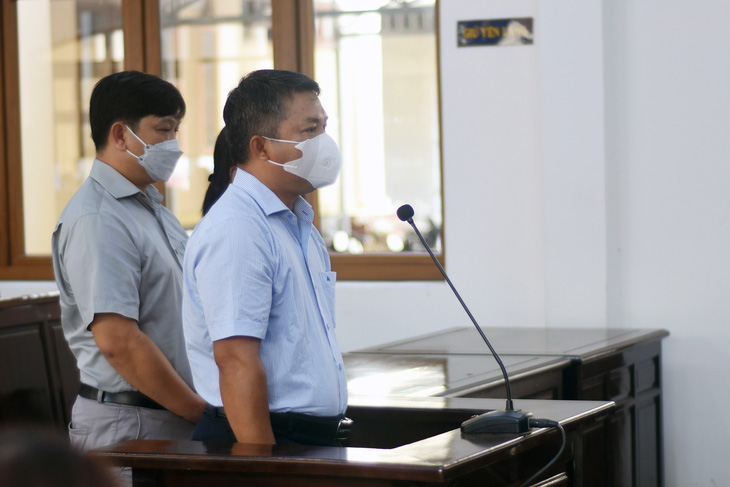 Liên quan vụ xét xử cựu tổng giám đốc bán nền ở khu dân cư đô thị Dầu Giây, bị cáo Nguyễn Thuận, 49 tuổi, cựu tổng giám đốc Công ty Phú Việt Tín, tại phiên tòa - Ảnh: A LỘC