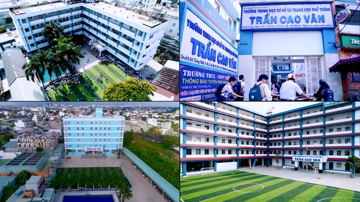 Trường tư thục Trần Cao Vân tại TP.HCM có 5 cơ sở hiện đại - Ảnh 1.