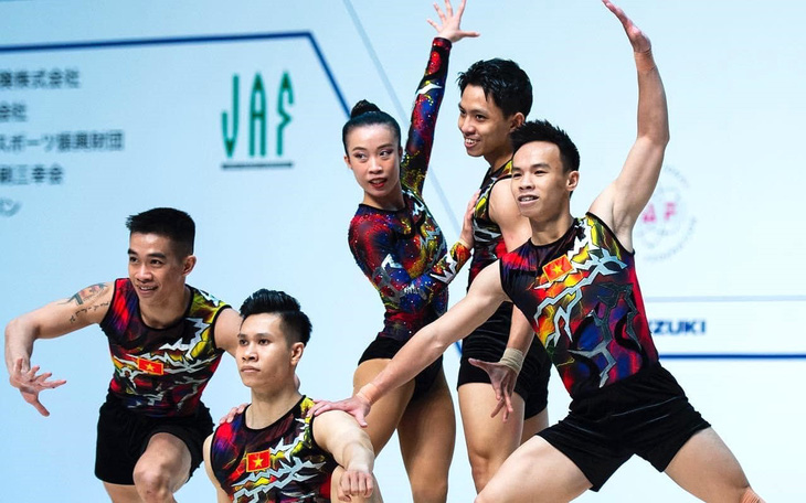 Aerobic Việt Nam giành huy chương vàng Cúp thế giới 2023