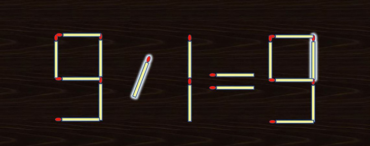 Di chuyển 2 que diêm để 9+1=5 thành phép tính đúng - Ảnh 3.