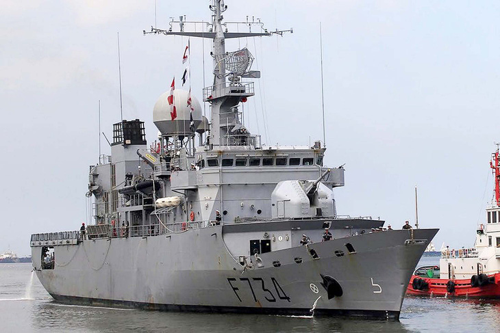 Khinh hạm Vendémiaire của Pháp từng qua eo biển Đài Loan vào tháng 4-2019 - Ảnh: Reuters