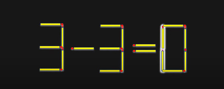 Di chuyển 2 que diêm để 3+3=3 thành phép tính đúng - Ảnh 3.