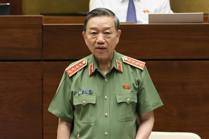 Đại tướng Tô Lâm - bộ trưởng Bộ Công an - Ảnh: GIA HÂN