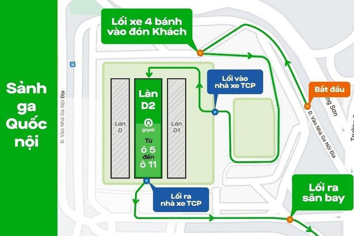 Gojek sẵn sàng làn xe GoCar đón lượng hành khách tăng cao dịp lễ tại sân bay Tân Sơn Nhất - Ảnh 1.
