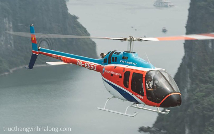 Rơi máy bay trực thăng Bell 505 chở khách ngắm vịnh Hạ Long, 5 người gặp nạn