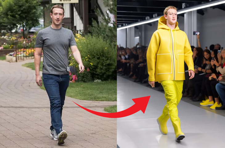 Mark Zuckerberg lên đồ catwalk, đốt cháy sàn runway - Ảnh 1.