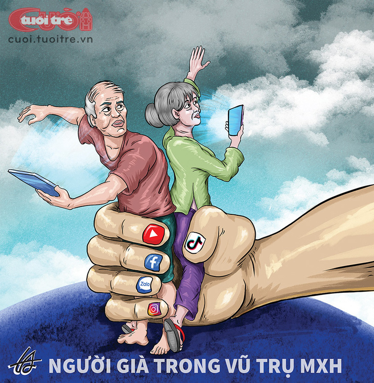 Người già trong vũ trụ mạng xã hội - Ảnh 1.