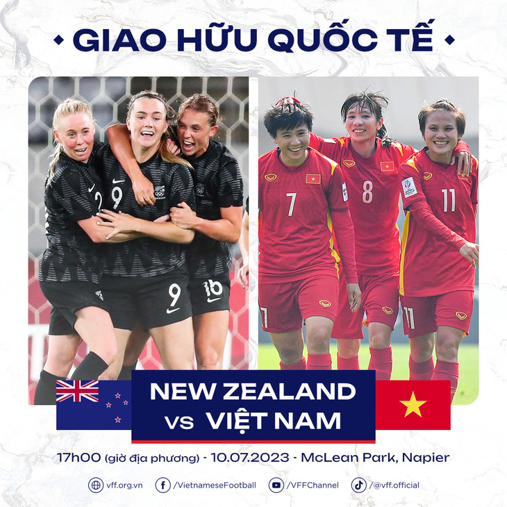 Chuẩn bị World Cup, đội tuyển nữ Việt Nam đá giao hữu với New Zealand - Ảnh 1.