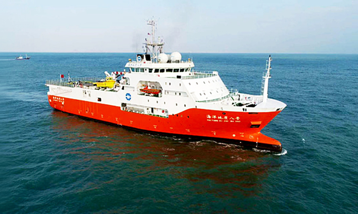Một tàu khảo sát Hải Dương Địa chất của Trung Quốc - Ảnh: WEIBO