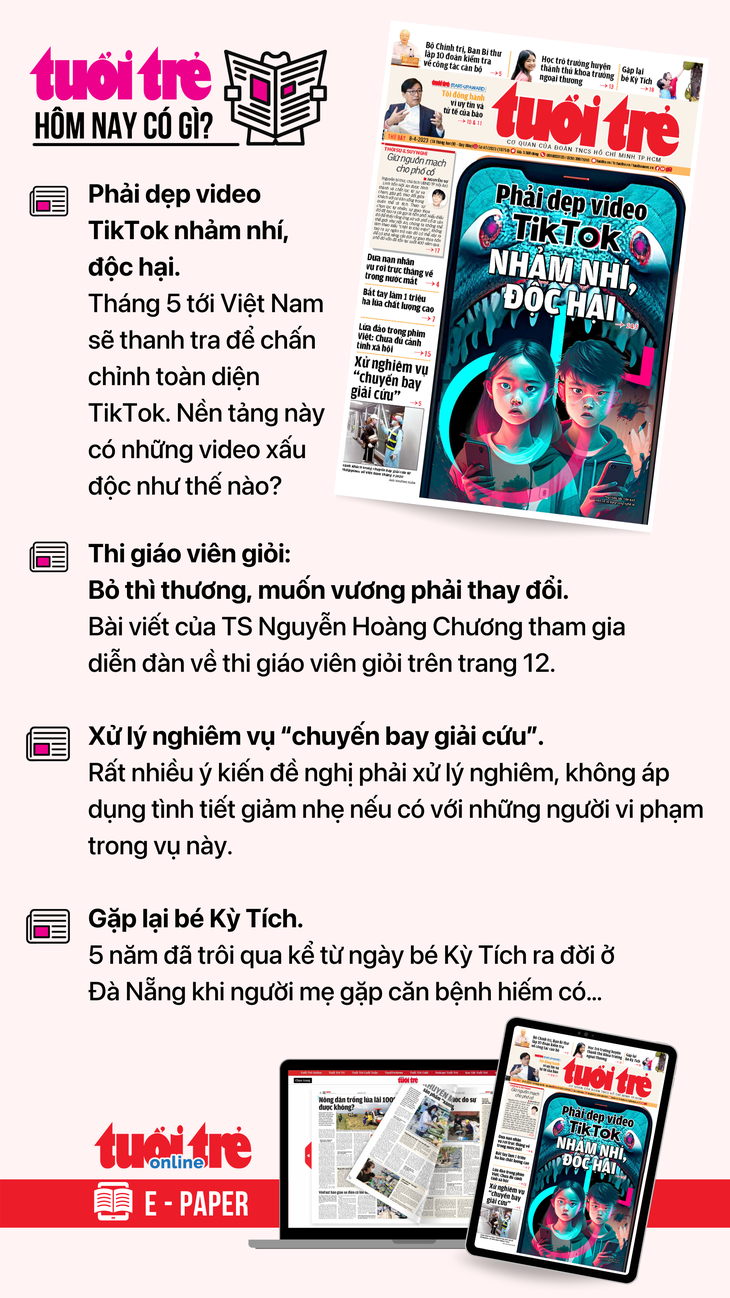 Tin tức sáng 8-4: Có thể chi 50 triệu đồng mua tin vi phạm hành chính; 200 bác sĩ khám miễn phí - Ảnh 6.