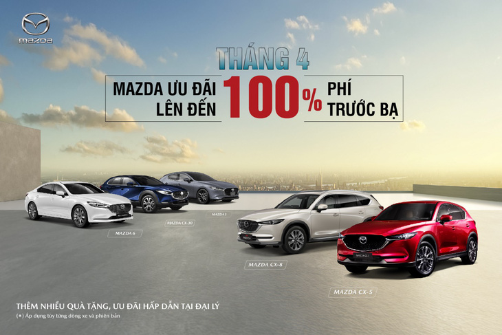 Các dòng xe Mazda ưu đãi 100% lệ phí trước bạ từ 1-4-2023