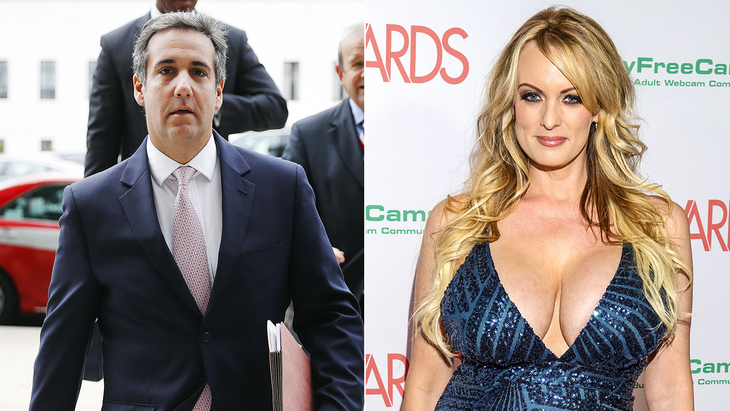 Ông Cohen và cô Stormy Daniels. Ảnh: The Rolling Stones