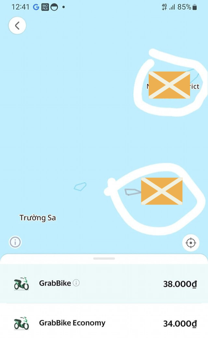 Grab xin lỗi về bản đồ app hiển thị thông tin sai lệch về chủ quyền Việt Nam - Ảnh 1.
