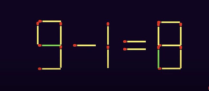 Di chuyển 2 que diêm để biến phép tính 0+1= 9 thành đúng - Ảnh 4.