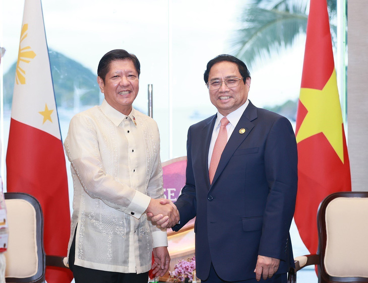 Thủ tướng Phạm Minh Chính tiếp Tổng thống Philippines Ferdinand Marcos Jr. chiều 10-5 - Ảnh: TTXVN