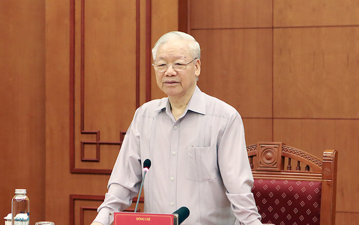 Tổng bí thư Nguyễn Phú Trọng chủ trì họp Thường trực Ban Chỉ đạo Trung ương chống tham nhũng - Ảnh 1.