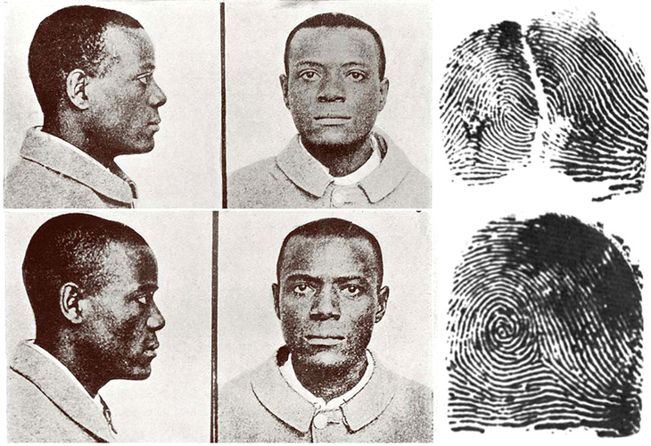 Khuôn mặt của Will West (trên) giống William West như đúc nhưng dấu vân tay khác nhau - Ảnh: rarehistoricalphotos.com