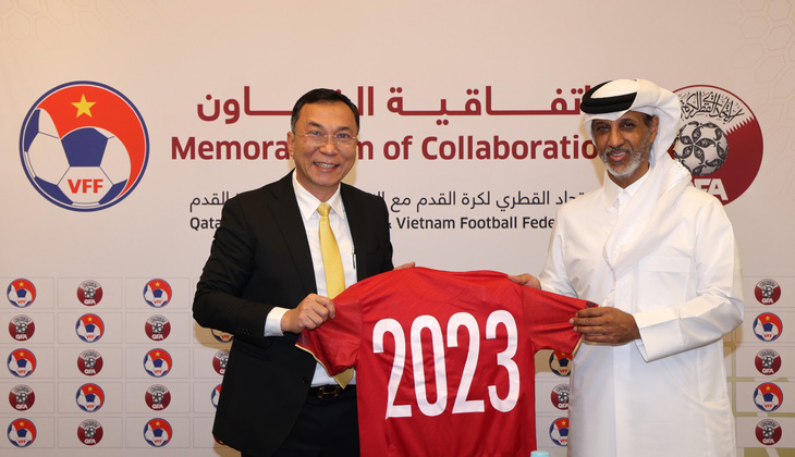 Bóng đá Việt Nam hợp tác với Qatar - Ảnh 1.