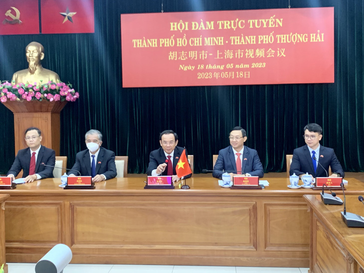 Bí thư TP.HCM và Thượng Hải hội đàm, thúc đẩy quan hệ lên tầm cao mới - Ảnh 1.