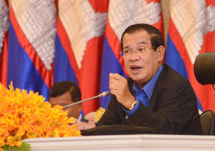 Chủ tịch Thượng viện Campuchia Hun Sen - Ảnh: AFP