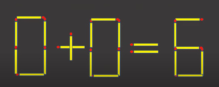 Di chuyển 2 que diêm để phép tính 7+6=5 thành đúng - Ảnh 7.