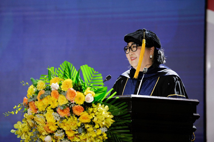 Tiến sĩ Trần Nguyễn Thy Bình - Nhà sáng lập, Chủ tịch Hội đồng Tập đoàn giáo dục quốc tế APU - Ảnh: APU