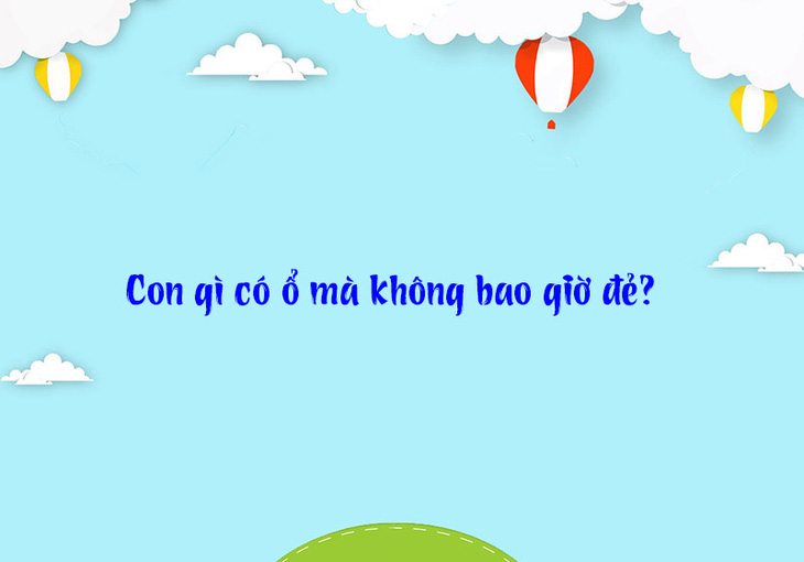 Đố vui: Con gì có ổ mà không bao giờ đẻ? - Ảnh 1.