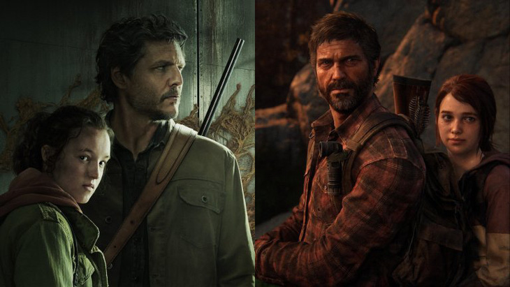 Last of Us bản phim (trái) và game.