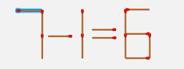 Di chuyển 1 que diêm để 1-1=8 thành phép tính đúng - Ảnh 3.