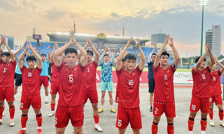 Đội tuyển U22 Việt Nam tại SEA Games 32 - Ảnh: NGUYÊN KHÔI