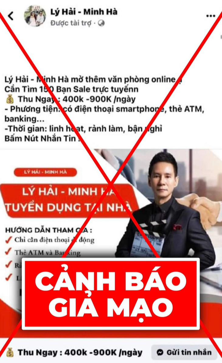 Lan Ngọc, Lý Hải, Thủy Tiên bị lấy hình ảnh để mạo danh lừa đảo - Ảnh 3.