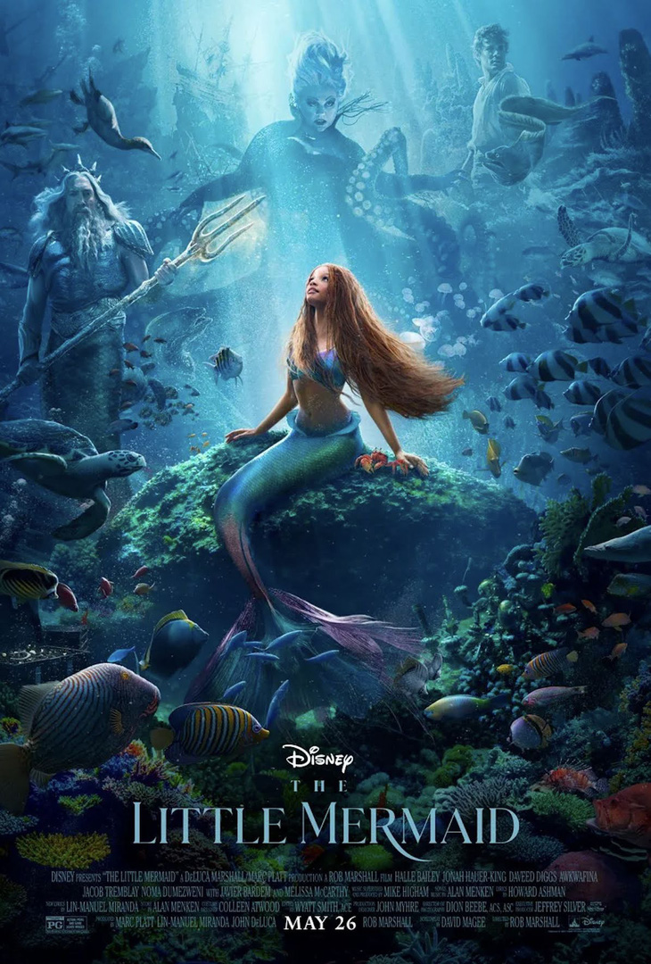 Disney Hàn bị la ó vì để Halle Bailey mất hút trên poster phim Nàng tiên cá - Ảnh 1.