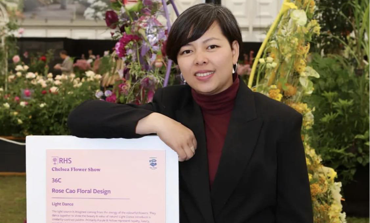 Người phụ nữ Việt đoạt giải bạc triển lãm hoa danh giá nhất thế giới - Ảnh 1.