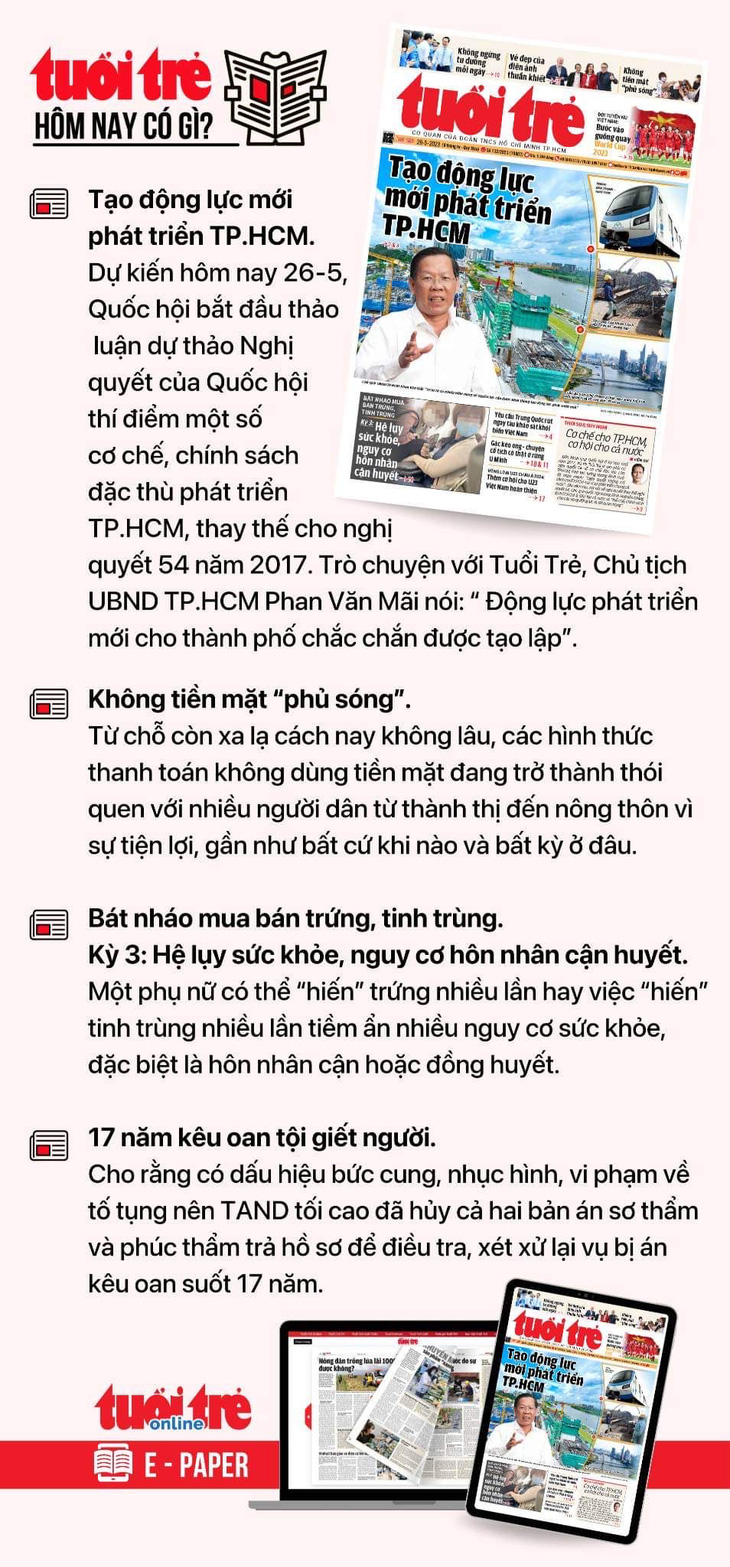 Để đọc Tuổi Trẻ nhật báo phiên bản điện tử, bạn đọc có thể đăng ký Tuổi Trẻ Sao tại đây https://tuoitre.vn/dang-ky-tuoi-tre-sao.htm