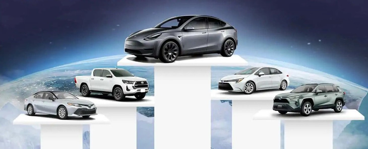 Xe điện lần đầu tiên lên ngôi bán chạy nhất thế giới, vượt 4 xe ăn khách của Toyota - Ảnh 1.