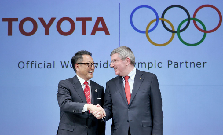 Olympic có quy định rất ngặt nghèo về sự xuất hiện của các thương hiệu tài trợ. Ảnh: Nikkei Asia